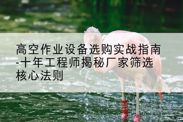 北镇剪叉式升降机厂家-高空作业设备选购实战指南-十年工程师揭秘厂家筛选核心法则