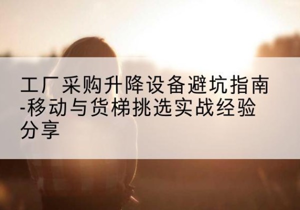 北镇移动式升降机怎么选-工厂采购升降设备避坑指南-移动与货梯挑选实战经验分享